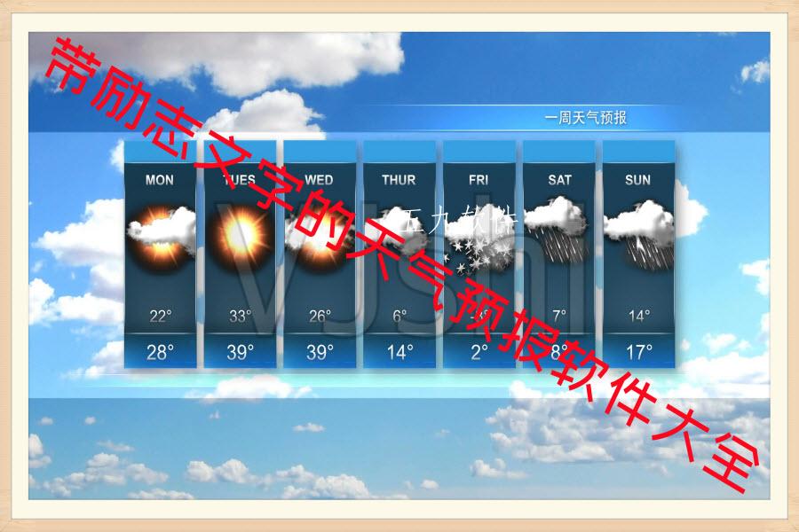带励志文字的天气预报软件大全