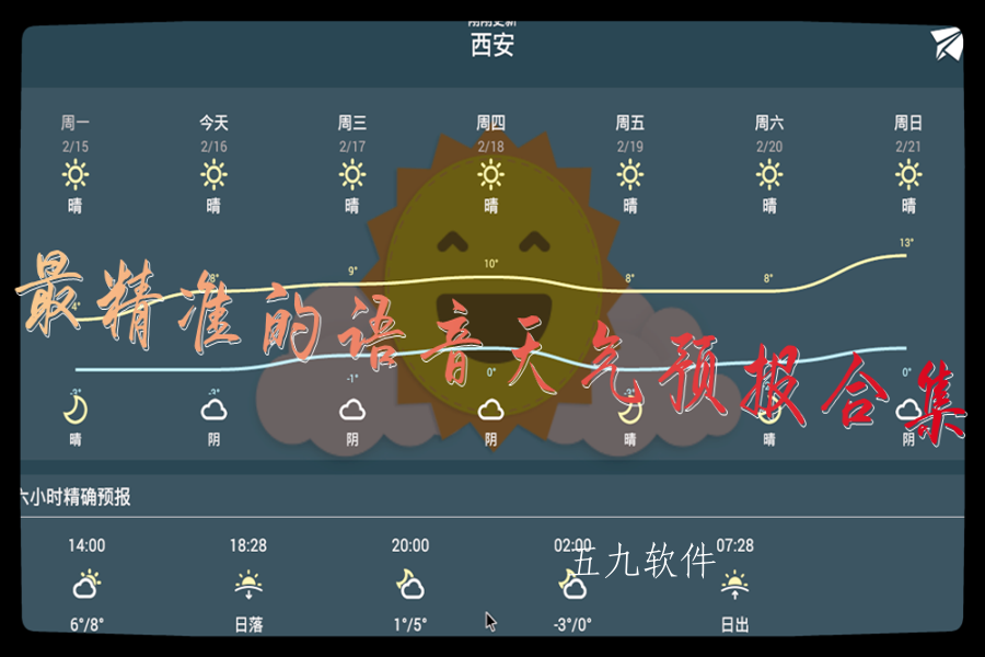最精准的语音天气预报合集