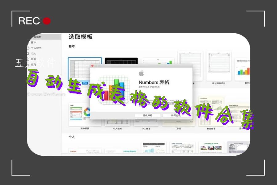 自动生成表格的软件合集