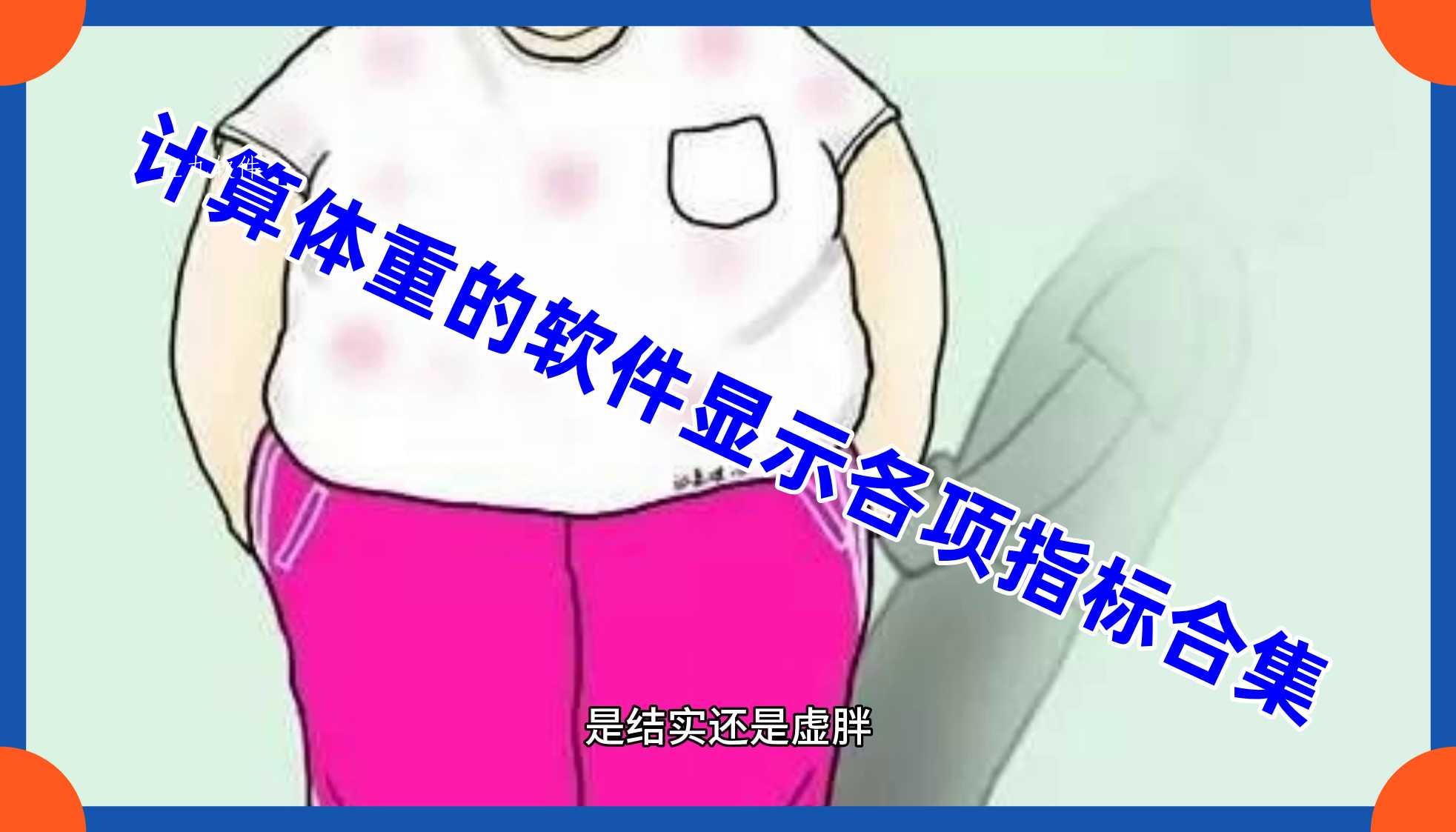 计算体重的软件显示各项指标合集
